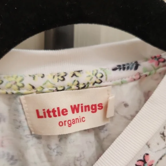 Little Wings Baby Girl 100% Organic Cotton T-Shirt Size 6 Months - Picture 2 of 4